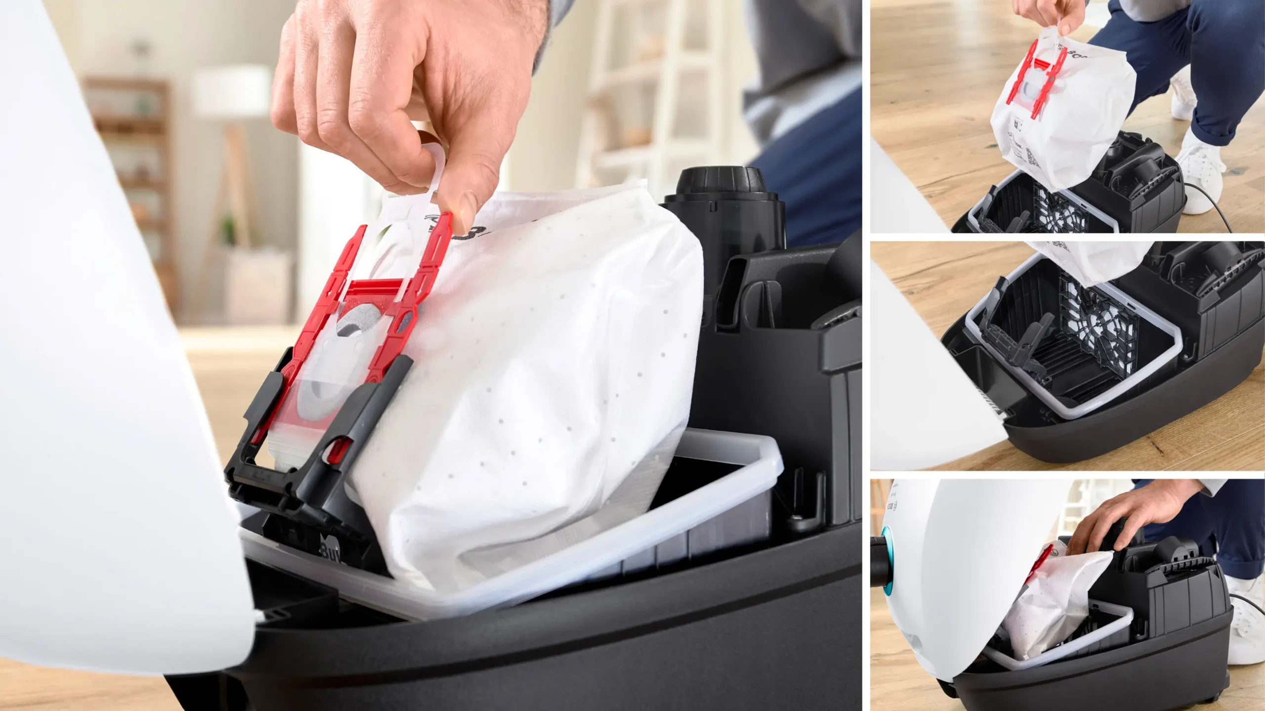Seri 4 Bagged vacuum cleaner ProHygienic Putih BOSCH BGB41HYG1H - Gambar 3
