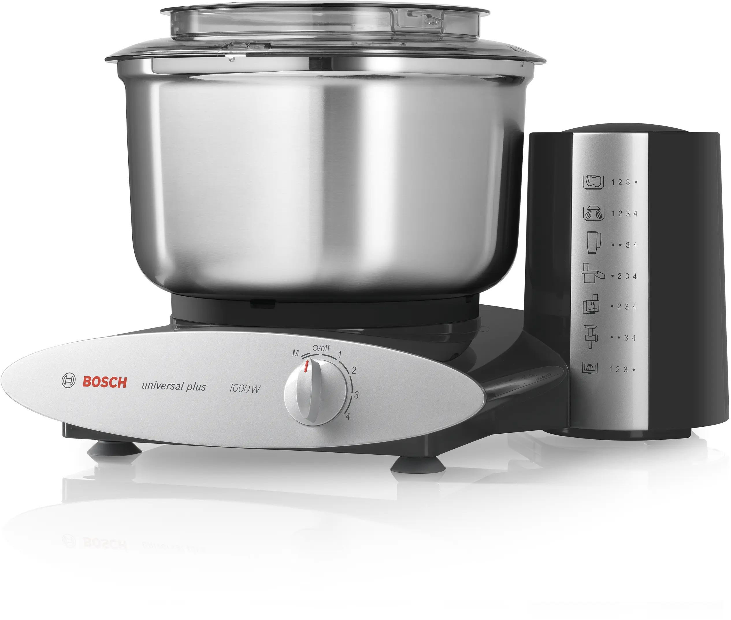 Kitchen Machine 1000 W Hitam, Silver BOSCH MUM6N20A1 - Gambar 4