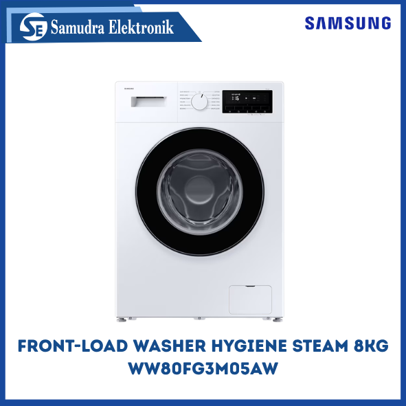 SAMSUNG Front Load Mesin Cuci 8KG WW80FG3M05AW