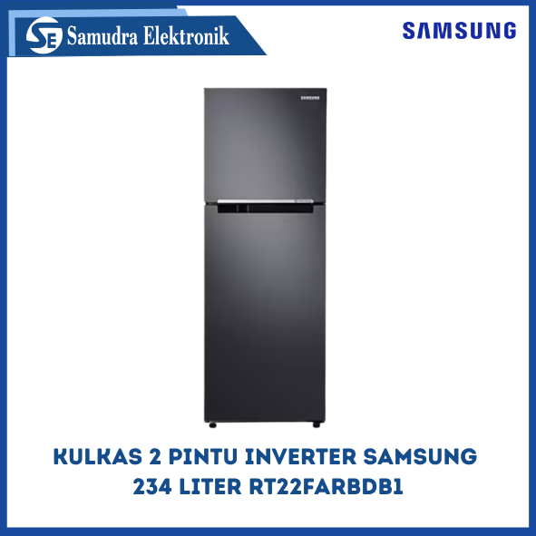 Samsung Kulkas 2 Pintu Digital Inverter 234 Liter RT22FARBDB1