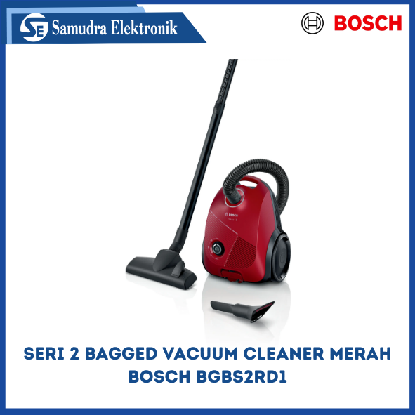 Seri 2 Bagged vacuum cleaner Merah BOSCH BGBS2RD1