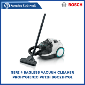 BOSCH Seri 4 Bagless vacuum cleaner ProHygienic Putih BGC21HYG1